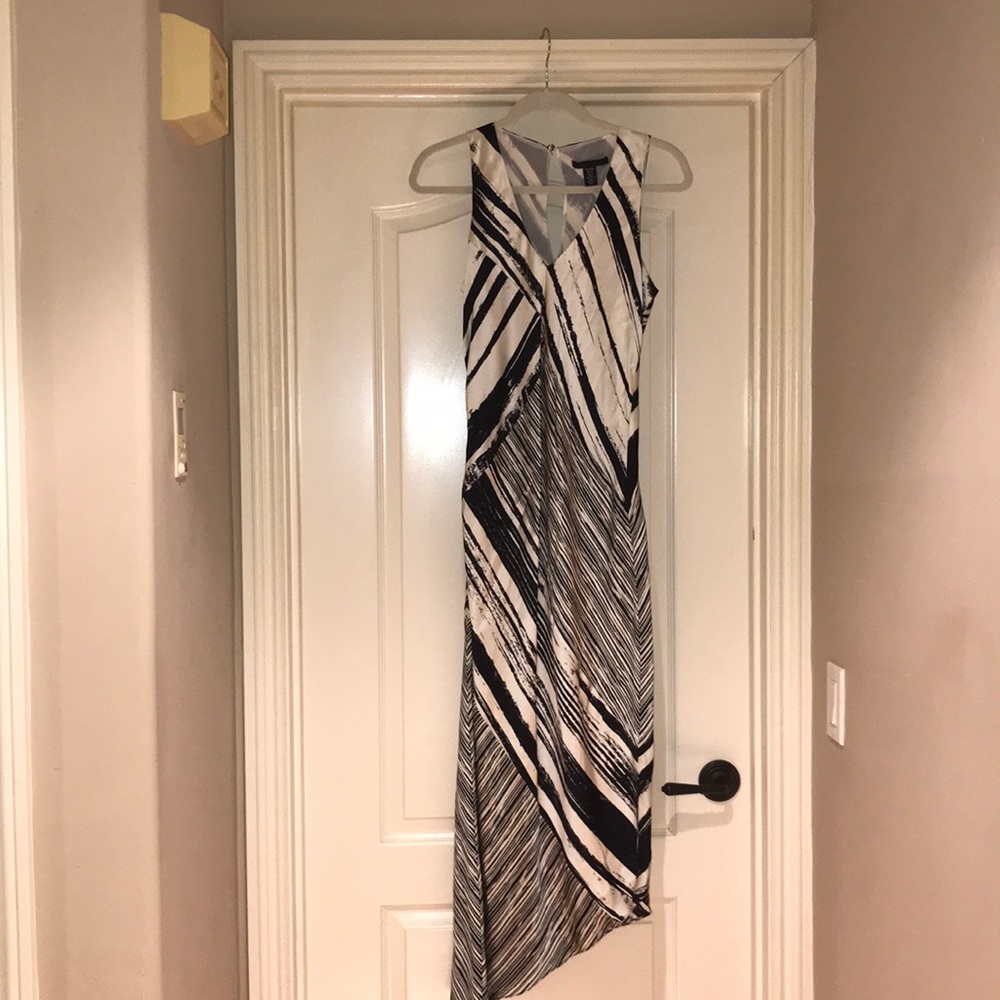 Kenneth Cole Asymetrical Bill/White Sundress